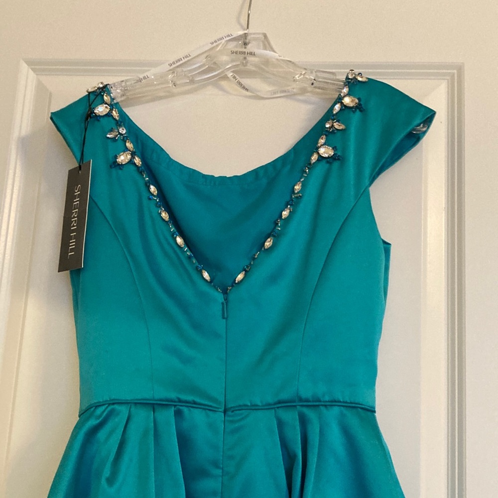 Sherri Hill cap sleeve cocktail dress w/ pockets - Picture 8 of 8